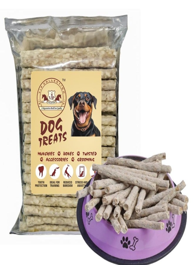 VIPCOLLECTION VIP Collection Dog Chew Natural Flavors Chew Sticks Munchy Treat Snacks for All Breed Dogs (Natural 3 KG) - Image 1